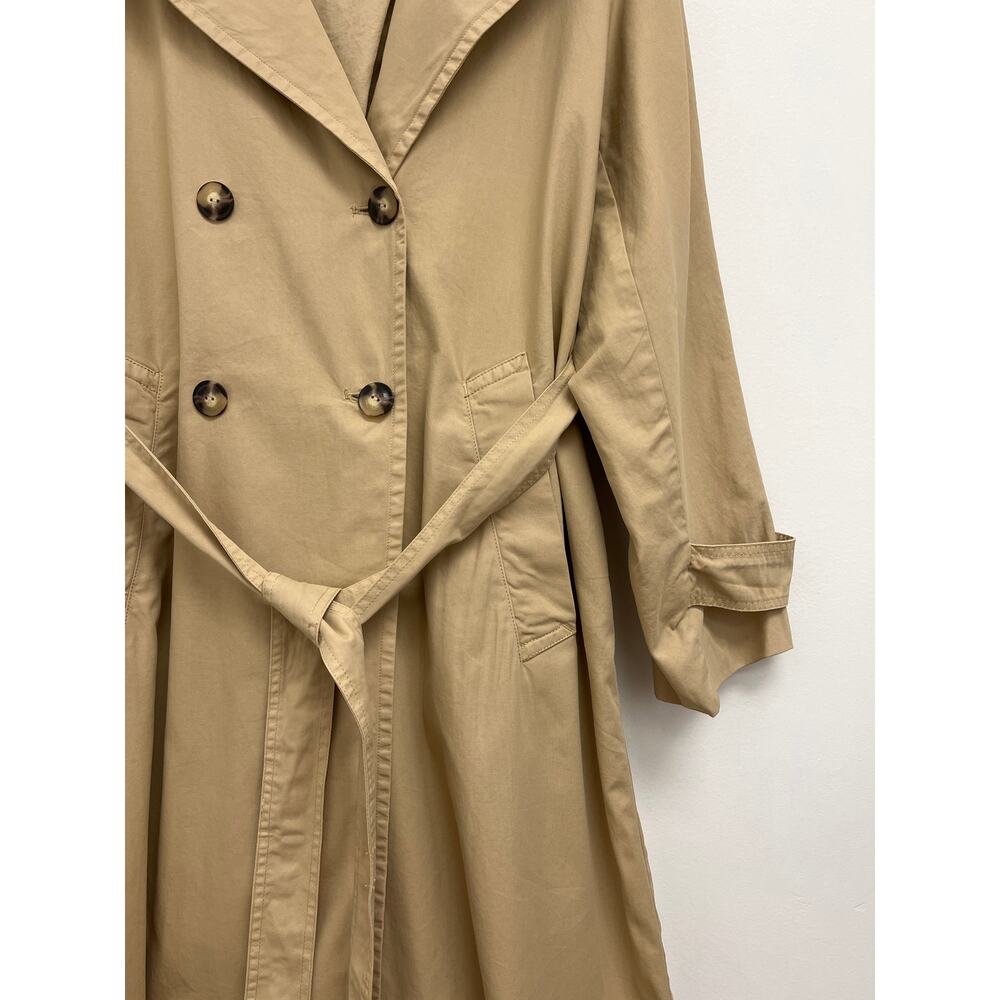 J. CREW Relaxed Heritage Double-Breasted Trench Coat Classic Chino - Small - Picture 11 of 15